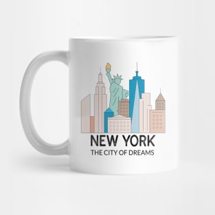 New York The City Of Dreams Mug